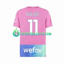 AC Milan Christian Pulisic 11 Third Football Shirts 2023-2024 Men LS