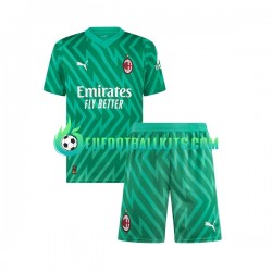 AC Milan Goalkeeper Home Football Shirts 2023-2024 Kids LS