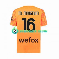 AC Milan Goalkeeper Mike Maignan 16 Away Football Shirts 2023-2024 Men LS