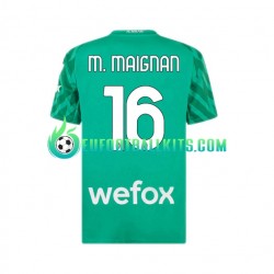 AC Milan Goalkeeper Mike Maignan 16 Home Football Shirts 2023-2024 Men LS