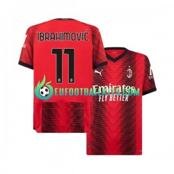 AC Milan Ibrahimovic 11 Home Football Shirts 2023-2024 Men LS