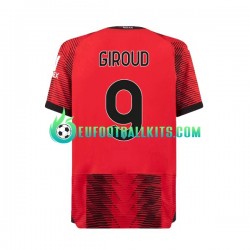 AC Milan Olivier Giroud 9 Home Football Shirts 2023-2024 Men LS