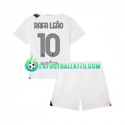 AC Milan Rafael Leao 10 Away Football Shirts 2023-2024 Kids LS