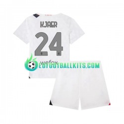 AC Milan Simon Kjaer 24 Away Football Shirts 2023-2024 Kids LS