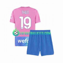 AC Milan THEO 19 Third Football Shirts 2023-2024 Kids LS