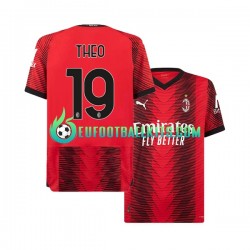 AC Milan Theo Hernandez 19 Home Football Shirts 2023-2024 Men LS