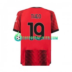 AC Milan Theo Hernandez 19 Home Football Shirts 2023-2024 Men LS