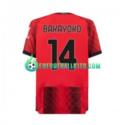 AC Milan Tiemoue Bakayoko 14 Home Football Shirts 2023-2024 Men LS