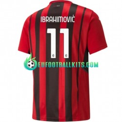 AC Milan Zlatan Ibrahimovic 11 Home Football Shirts 2021-2022 Men LS