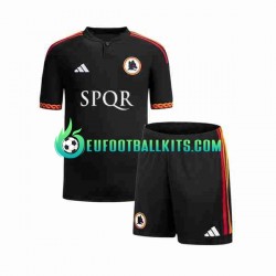 AS Roma Third Football Shirts 2023-2024 Kids LS