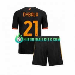 AS Roma Paulo Dybala 21 Third Football Shirts 2023-2024 Kids LS