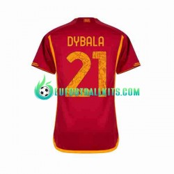 AS Roma Paulo Dybala 21 Home Football Shirts 2023-2024 Men LS