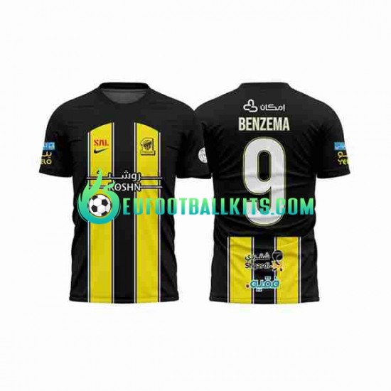 Al-Ittihad BENZEMA 9 Home Football Shirts 2023-2024 Men LS