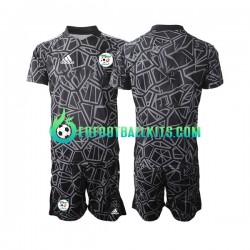 Algeria Goalkeeper Home Football Shirts 2022 Kids LS