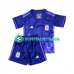 Argentina Away Football Shirts World Cup 2022 Kids LS