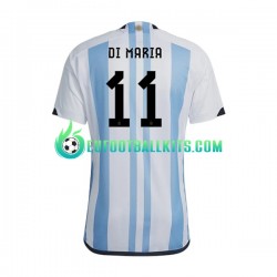 Argentina Di Maria 11 Home Football Shirts World Cup 2022 Men LS