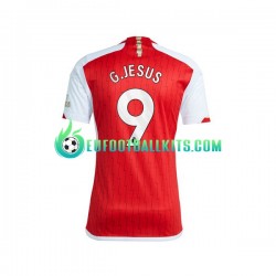 Arsenal Gabriel Jesus 9 Home Football Shirts 2023-2024 Men LS