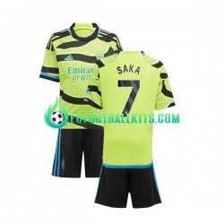 Arsenal Saka 7 Away Football Shirts 2023-2024 Kids LS