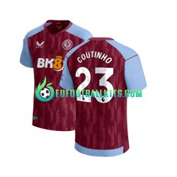 Aston Villa Philippe Coutinho 23 Home Football Shirts 2023-2024 Men LS