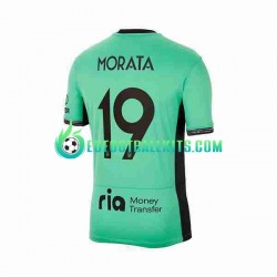 Atletico Madrid Alvaro Morata 19 Third Football Shirts 2023-2024 Men LS