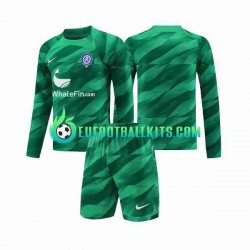 Atletico Madrid Goalkeeper Away Football Shirts 2023-2024 Kids SS