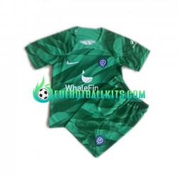 Atletico Madrid Goalkeeper Away Football Shirts 2023-2024 Kids LS
