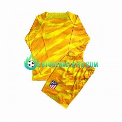 Atletico Madrid Goalkeeper Orangecolor Football Shirts 2023-2024 Kids SS