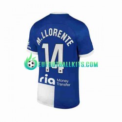 Atletico Madrid Marcos Llorente 14 Away Football Shirts 2023-2024 Men LS