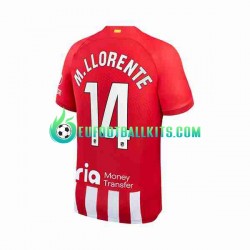 Atletico Madrid Marcos Llorente 14 Home Football Shirts 2023-2024 Men LS