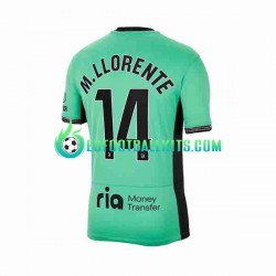 Atletico Madrid Marcos Llorente 14 Third Football Shirts 2023-2024 Men LS