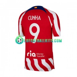 Atletico Madrid Matheus Cunha 9 Home Football Shirts 2022-2023 Men LS