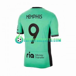 Atletico Madrid Memphis Depay 9 Third Football Shirts 2023-2024 Men LS