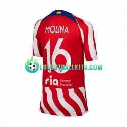 Atletico Madrid Nahuel Molina 16 Home Football Shirts 2022-2023 Men LS