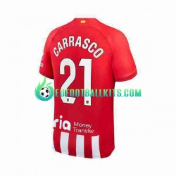 Atletico Madrid Yannick Carrasco 21 Home Football Shirts 2023-2024 Men LS