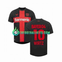 Bayer 04 Leverkusen Florian Wirtz 10 Home Football Shirts 2023-2024 Men LS