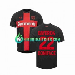 Bayer 04 Leverkusen Victor Boniface 22 Home Football Shirts 2023-2024 Men LS