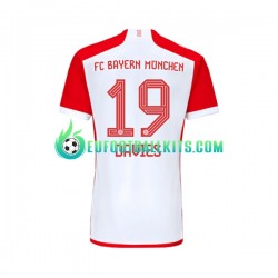 Bayern Munich Alphonso Davies 19 Home Football Shirts 2023-2024 Men LS