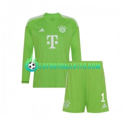 Bayern Munich Goalkeeper Manuel Neuer 1 Away Football Shirts 2023-2024 Kids SS