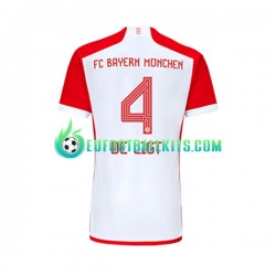 Bayern Munich Matthijs de Ligt 4 Home Football Shirts 2023-2024 Men LS