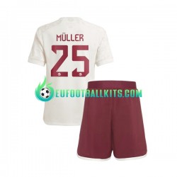 Bayern Munich Thomas Muller 25 Third Football Shirts 2023-2024 Kids LS