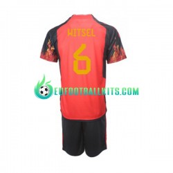 Belgium Axel Witsel 6 Home Football Shirts World Cup 2022 Kids LS