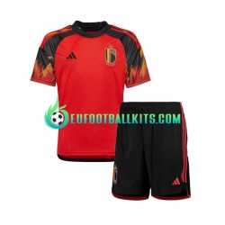 Belgium Home Football Shirts World Cup 2022 Kids LS