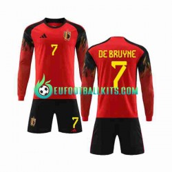 Belgium De Bruyne 7 Home Football Shirts World Cup 2022 Kids SS