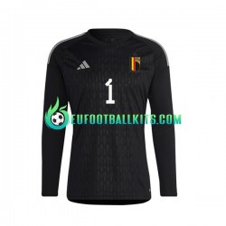 Belgium Goalkeeper Courtois 1 Away Football Shirts 2022 Men SS