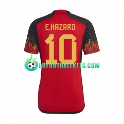Belgium Hazard 10 Home Football Shirts World Cup 2022 Men LS