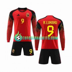 Belgium R.LUKAKU 9 Home Football Shirts World Cup 2022 Kids SS