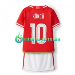 Benfica Orkun Kokcu 10 Home Football Shirts 2023-2024 Kids LS