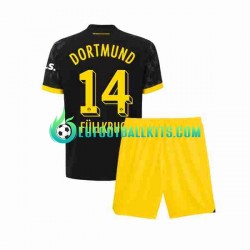 Borussia Dortmund Niclas Fullkrug 14 Away Football Shirts 2023-2024 Kids LS