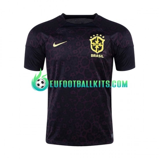 Brazil Goalkeeper Home Football Shirts World Cup 2022 Men LS