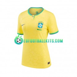 Brazil Home Football Shirts World Cup 2022 Woman LS